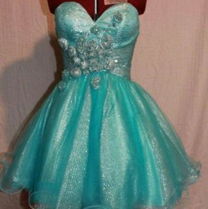 Turquoise party,dress